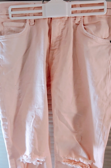 Current Elliot Pink Jeans Distressed 23 Fling - Picture 3 of 12